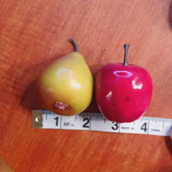 Artificial Pears And Apples Decor 29 Pieces 2-2.5 Inches - Picture 4 of 5